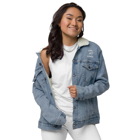 Unisex Denim Sherpa Jacket - Lord of Lords