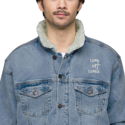 Unisex Denim Sherpa Jacket - Lord of Lords