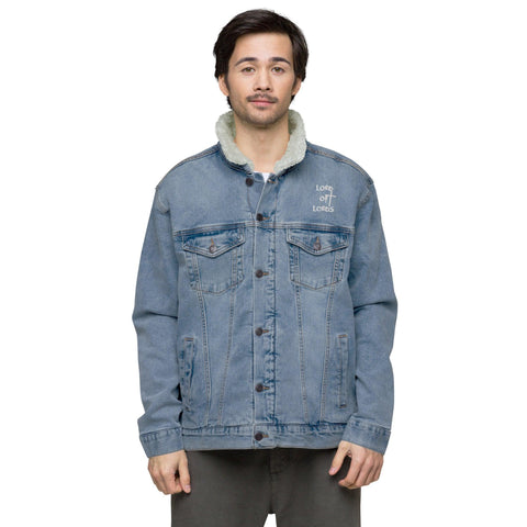 Unisex Denim Sherpa Jacket - Lord of Lords