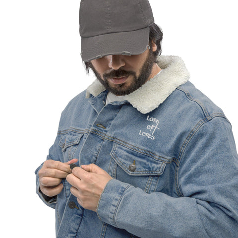 Unisex Denim Sherpa Jacket - Lord of Lords