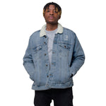 Unisex Denim Sherpa Jacket - Lord of Lords