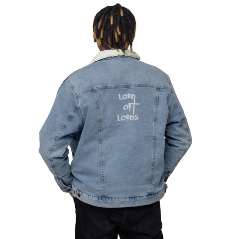 Unisex Denim Sherpa Jacket - Lord of Lords