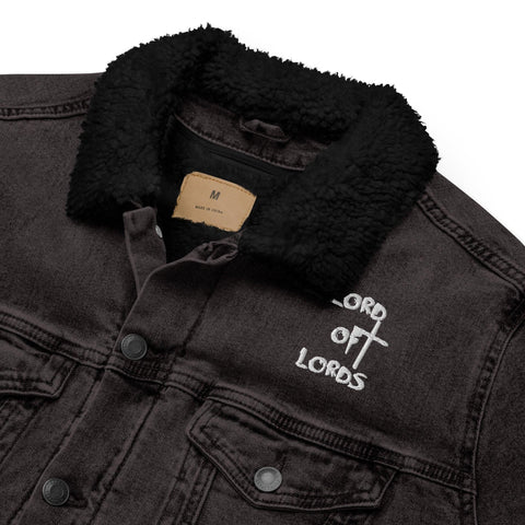 Unisex Denim Sherpa Jacket - Lord of Lords