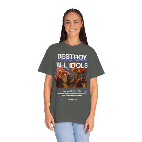 Unisex Destroy All Idols Garment-Dyed Tee - Lord of LordsT-Shirt