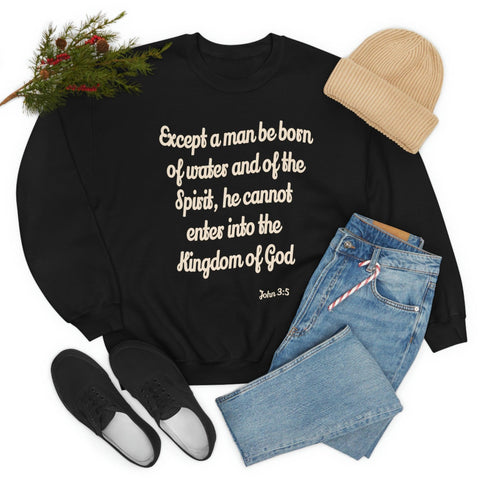 Unisex John 3:5 Heavy Blend™ Crewneck Sweatshirt - Lord of Lords