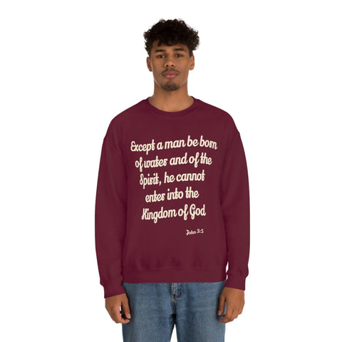 Unisex John 3:5 Heavy Blend™ Crewneck Sweatshirt - Lord of Lords