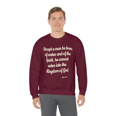 Unisex John 3:5 Heavy Blend™ Crewneck Sweatshirt - Lord of Lords