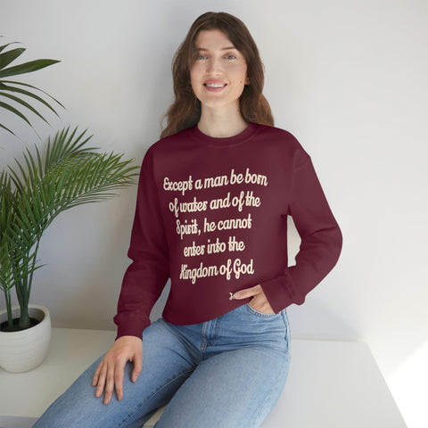 Unisex John 3:5 Heavy Blend™ Crewneck Sweatshirt - Lord of Lords