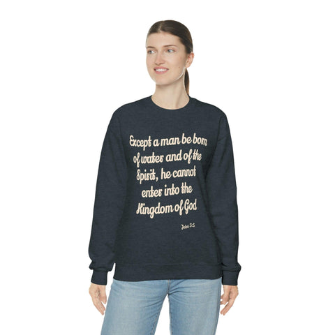 Unisex John 3:5 Heavy Blend™ Crewneck Sweatshirt - Lord of Lords