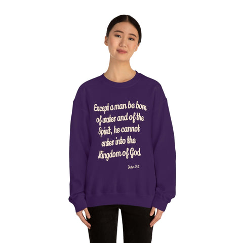 Unisex John 3:5 Heavy Blend™ Crewneck Sweatshirt - Lord of Lords