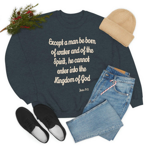 Unisex John 3:5 Heavy Blend™ Crewneck Sweatshirt - Lord of Lords