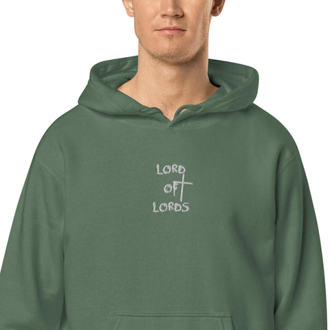 Unisex pigment Logo Hoodie - Lord of Lords