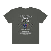 Unisex Run from Lust Garment-Dyed Tee - Lord of LordsT-Shirt