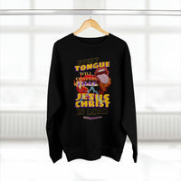 Vintage Philippians 2:11 Unisex Premium Crewneck Sweatshirt - Lord of LordsSweatshirt